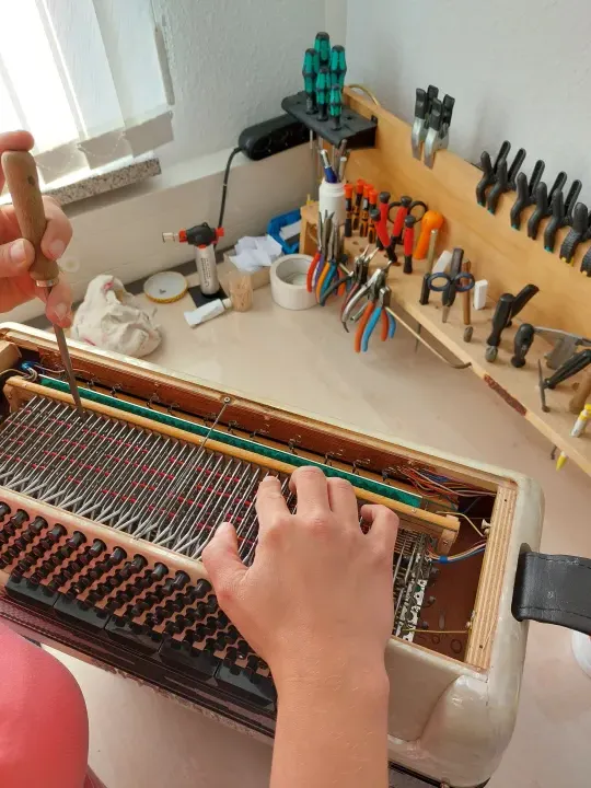Akkordeon Werkstatt von Außen